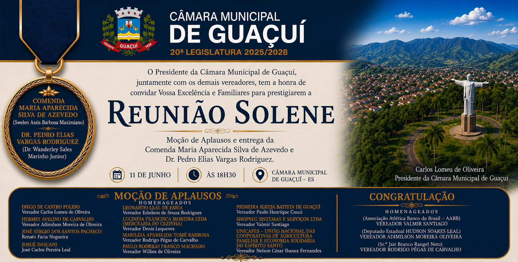 Imagem da notícia: REUNIÃO SOLENE  